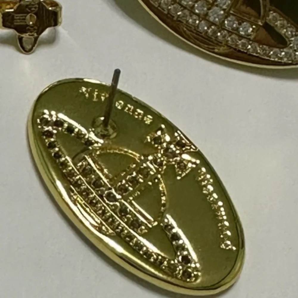 Vivienne Westwood Mini Bas Relief Earrings In Dustbag - Picture 7 of 9